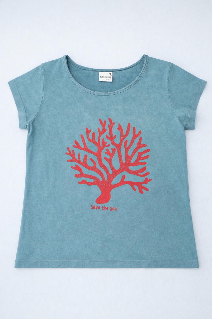 T-SHIRT FEMME  CORAIL