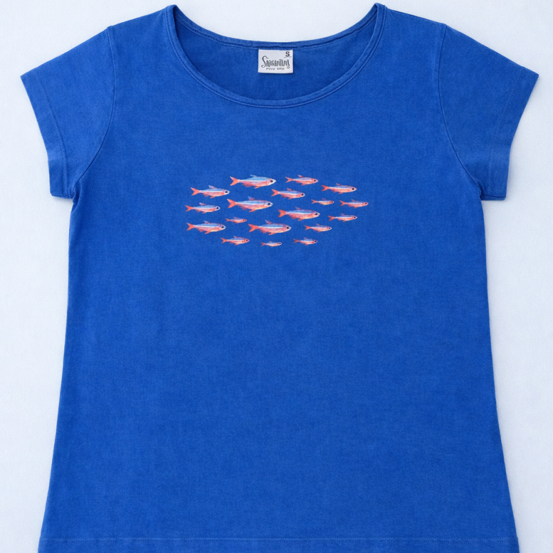 T-SHIRT FEMME POISSONS