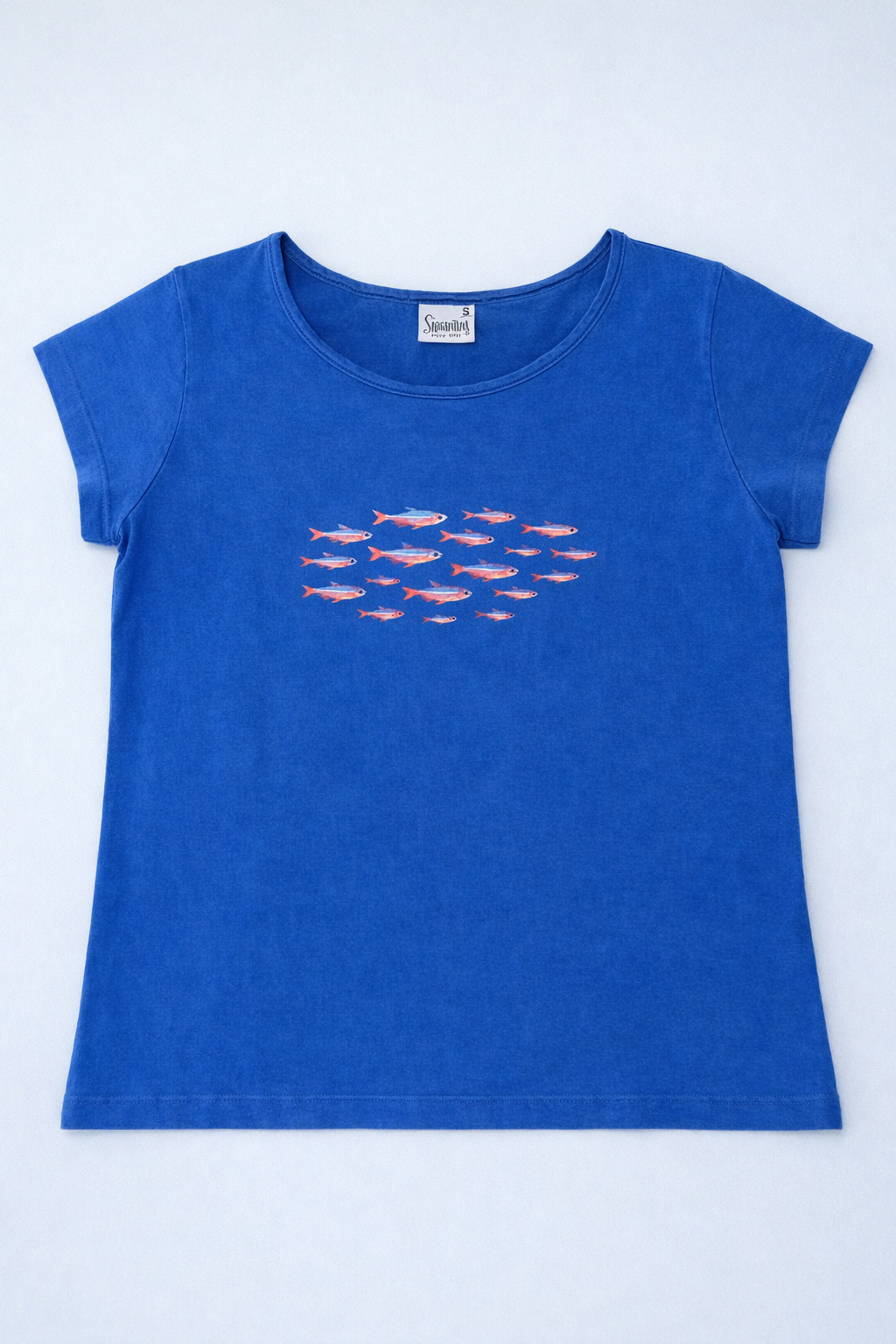 CAMISETA MUJER PECES