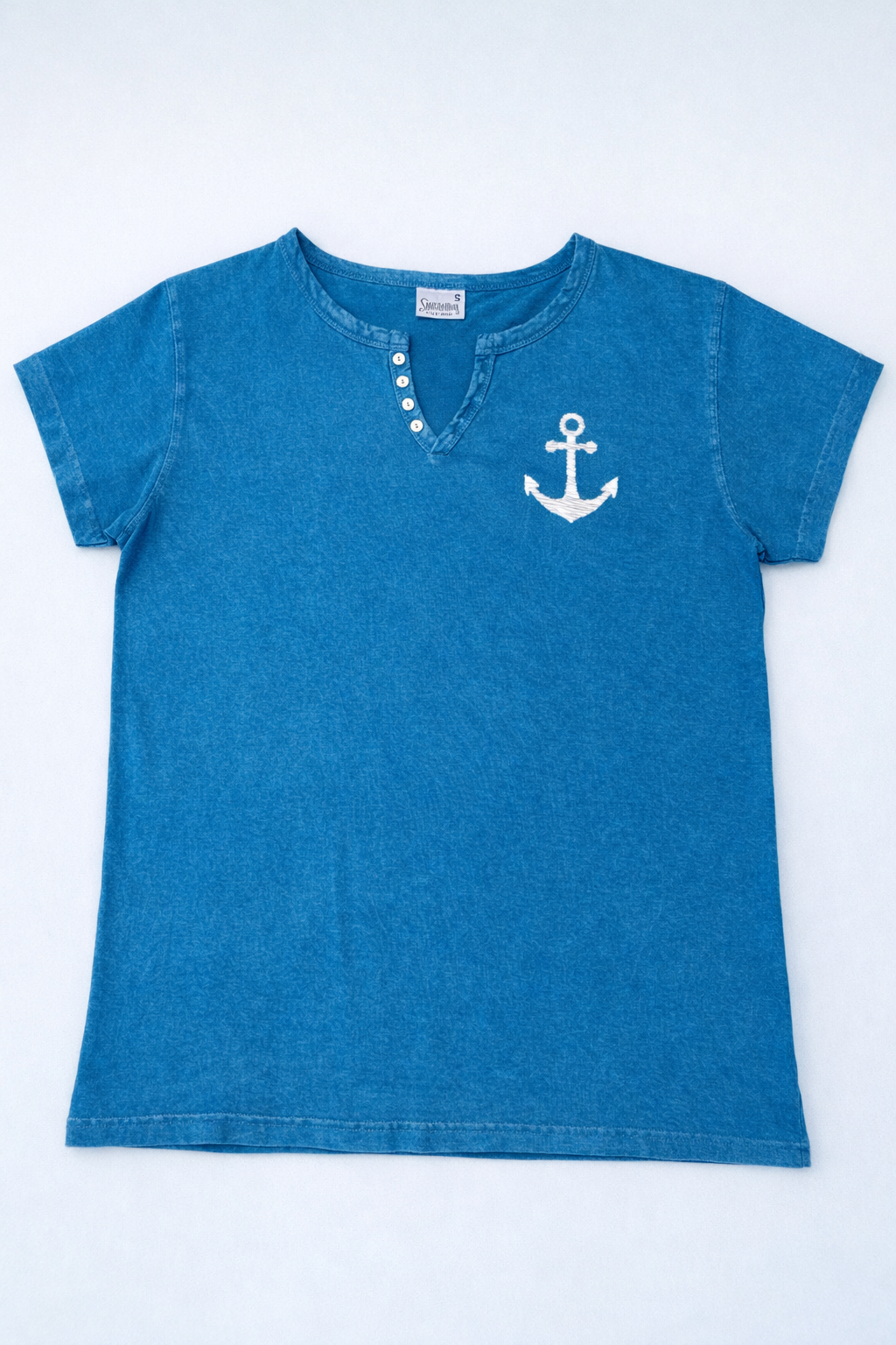CAMISETA BOTONES ANCLA